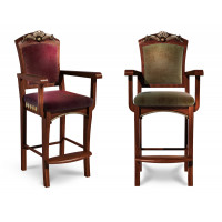 !Стул бильярдный Император-Люкс ясень (№3,78 Velvet-Lux,Ткань Vilvet Lux)